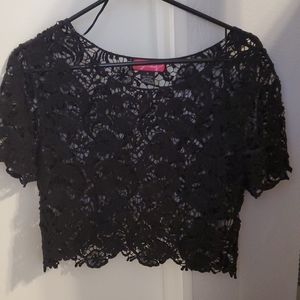 Lace crop top